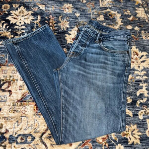 Abercrombie & Fitch A&F men denim jeans pants 32x32 button fly classic straight
